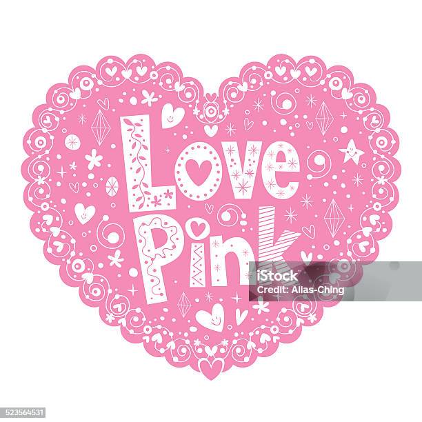 Love Pink Stock Illustration - Download Image Now - Abstract, Bonding, Border - Frame