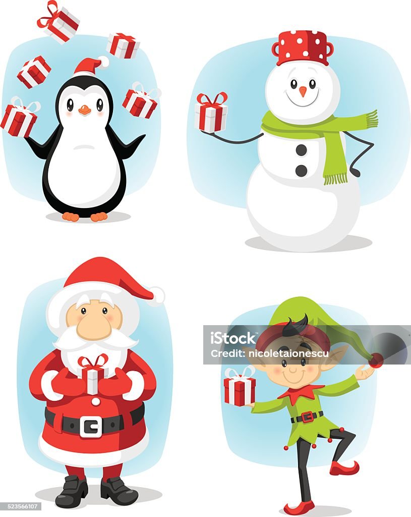 Ilustración de Personajes De Navidad De Vector De Dibujos Animados De y más Vectores Libres de Derechos de Navidad - iStock Ilustración de Personajes De Navidad De Vector De Dibujos Animados De y más Vectores Libres de Derechos de Navidad - iStock