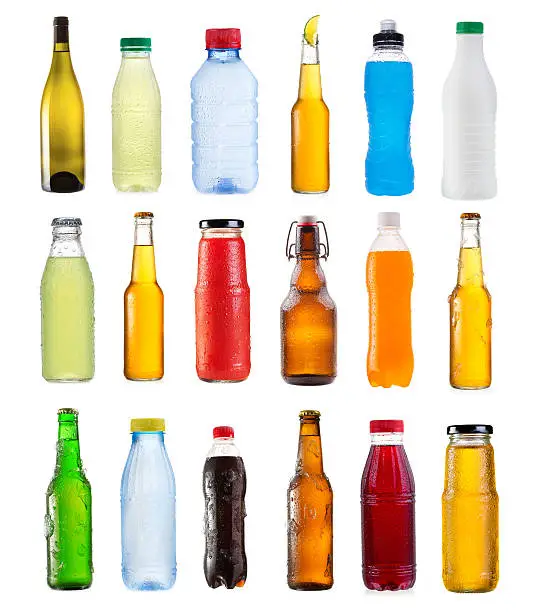 Photo of set of various bottles