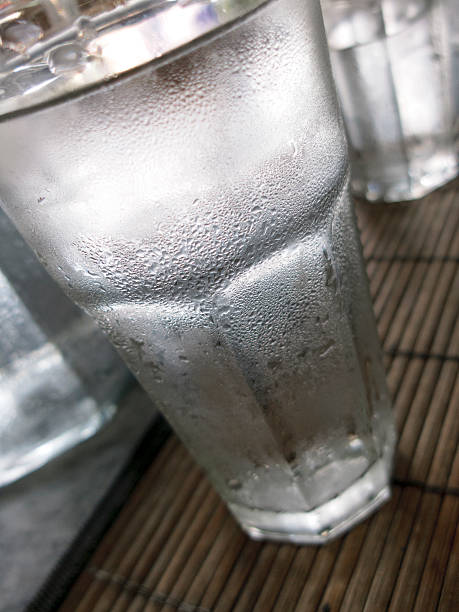 istock Glass of pure cold water - close up 523580263