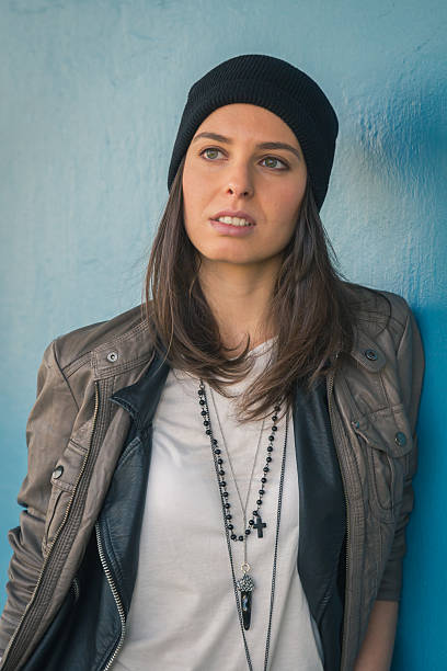 istock Pretty girl posing in a metro station 523581069