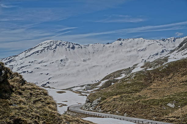 in the alps stock photo