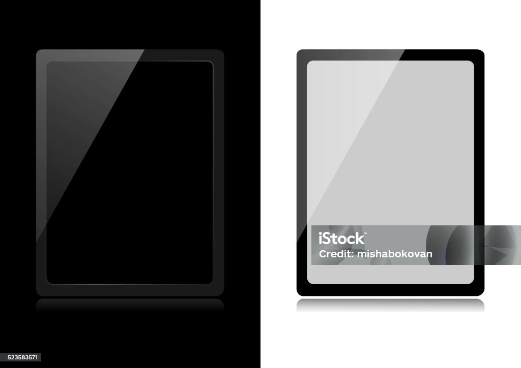 Vector Tablet Computers Stock Illustration - Download Image Now - Black ...