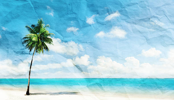 istock watercolor grunge image of beach 523583817