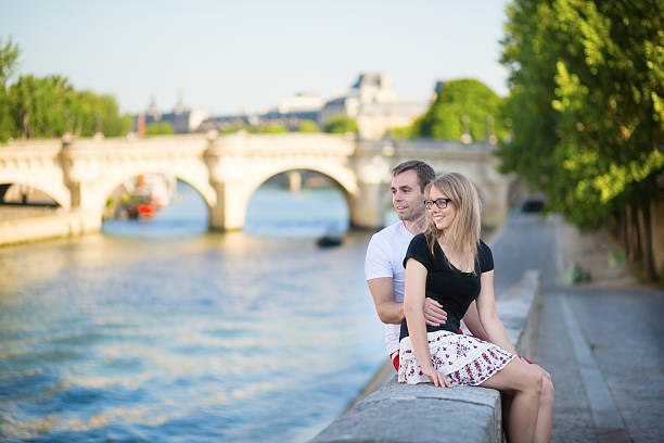 istock Couple in Paris on a summer day 523583907