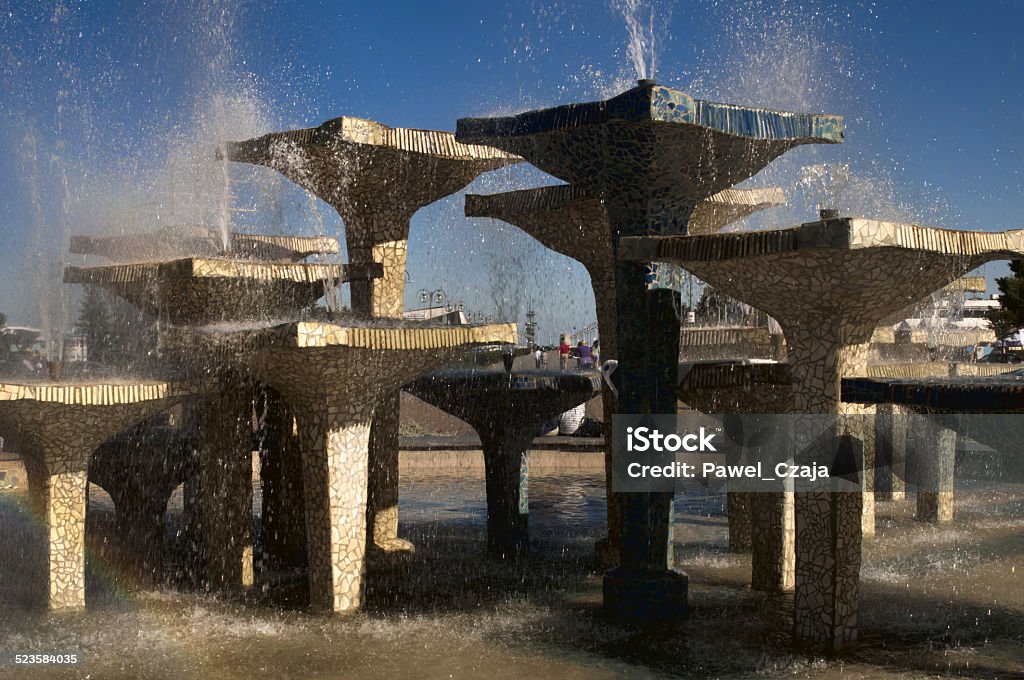 Fountain on the Kosciuszko Square, Gdynia Close up on fountain on the Kosciuszko Square, Gdynia Architecture Stock Photo