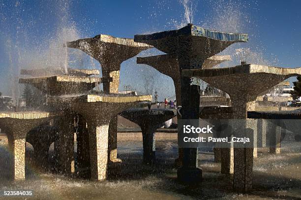 Fountain On The Kosciuszko Square Gdynia Stock Photo - Download Image Now - Architecture, Australia, Boulevard