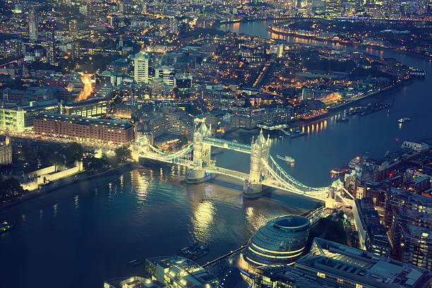 istock London at night with urban architectures and Tower Bridge 523598403