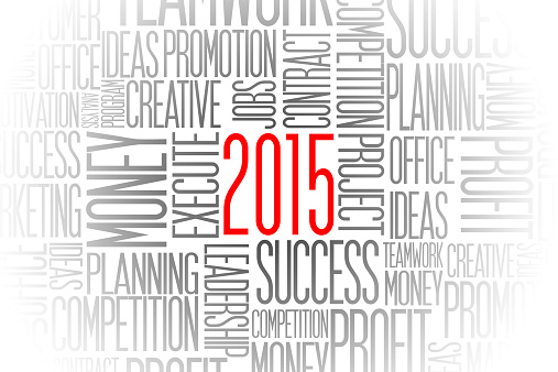 New year 2015 business concept background.