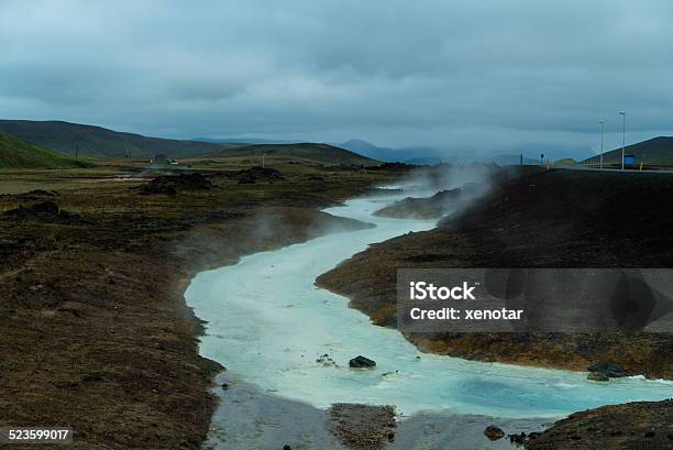 Blue Spring From Geothermal Plant Stock Photo - Download Image Now - Beauty In Nature, Color Image, Day