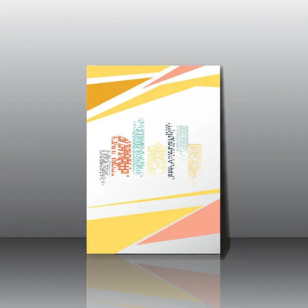 Vector illustration of City panorama business card