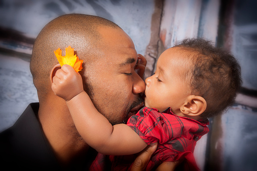 Daughter and father expressing love to each other