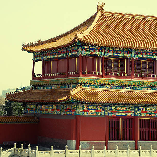 고대 중국 탑 (베이징, 중국) - ming china forbidden city emperor 뉴스 사진 이미지