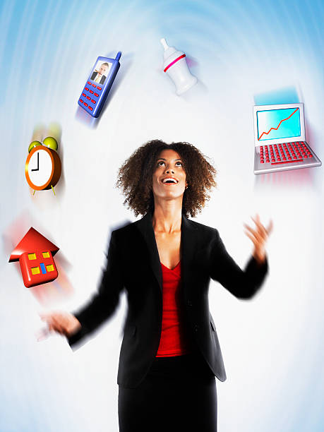 istock Businesswoman Juggling Responsibility 523613325