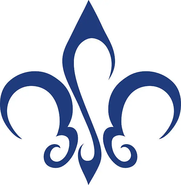 Vector illustration of Abstract Fleur De Lis Icon