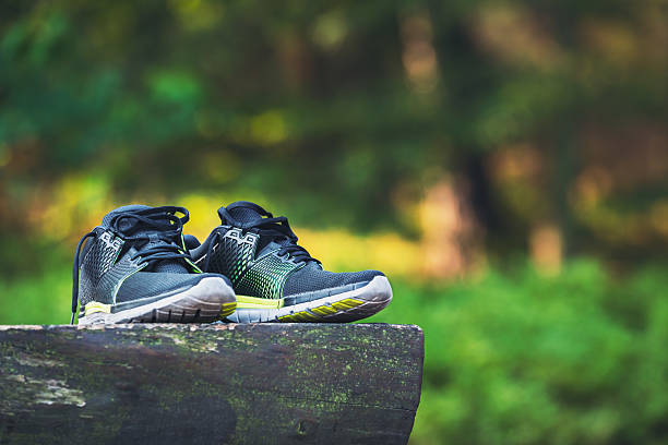 istock Pair of black Running shoes 523615718