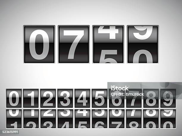Counter Stock Illustration - Download Image Now - Checkout, Bank Counter, Number