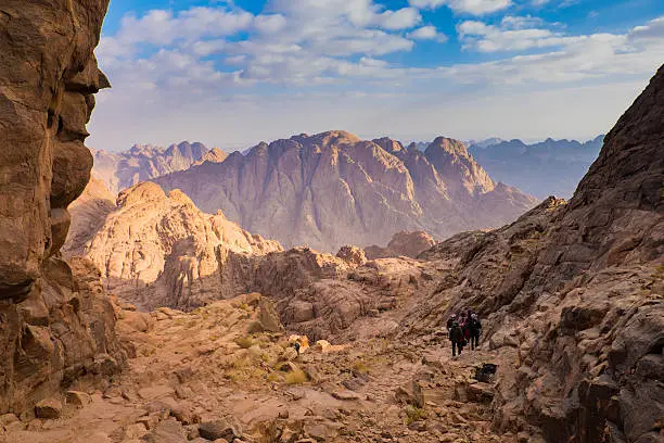 View from Mount Sinai. Egypt.