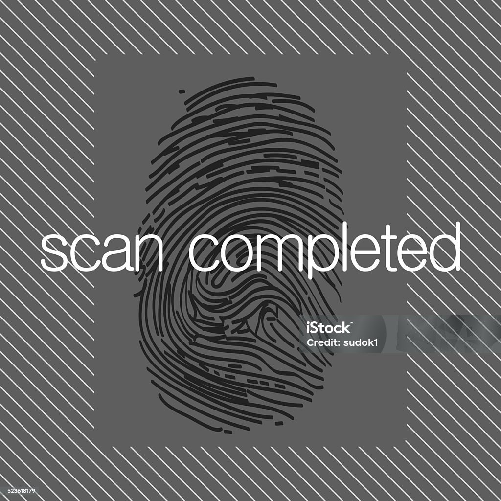 Fingerprint scan Abstract Stock Photo