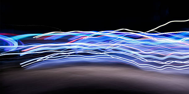 абстрактный motion lights - время lapse стоковые фото и изображения