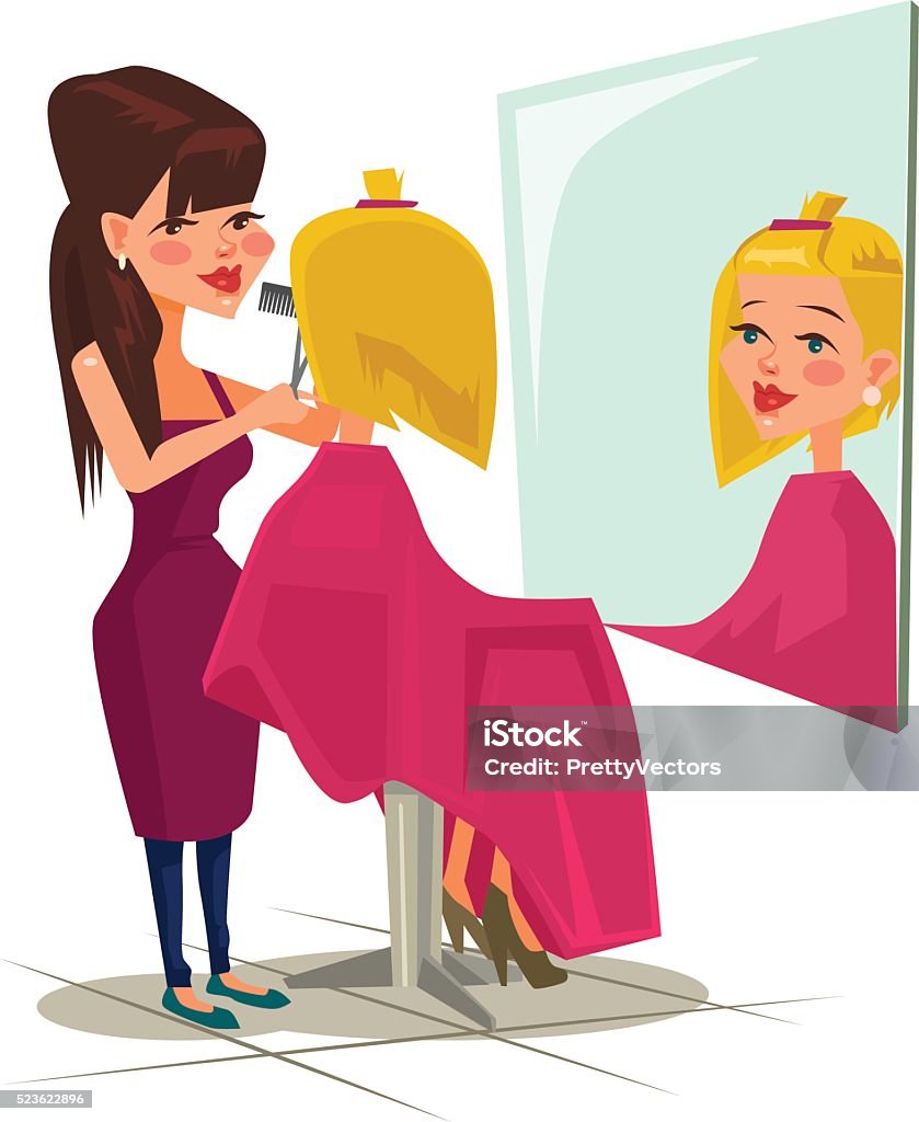 Ilustración de Peluquería Con El Cliente Ilustración De Vectores De Dibujos Animados Planos y más Vectores Libres de Derechos de Adulto - iStock Ilustración de Peluquería Con El Cliente Ilustración De Vectores De Dibujos Animados Planos y más Vectores Libres de Derechos de Adulto - iStock