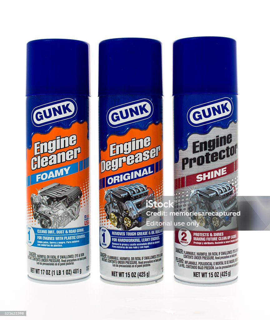 Gunk Engine Cleaners Stock Photo - Download Image Now - Engine, Can, Cleaner  - iStock