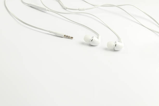 istock Earphones on white background 523625058