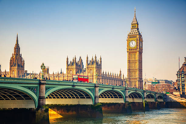 big ben a londra - london england thames river nobody big ben foto e immagini stock