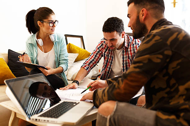 istock Group of young students and designers. 523627790