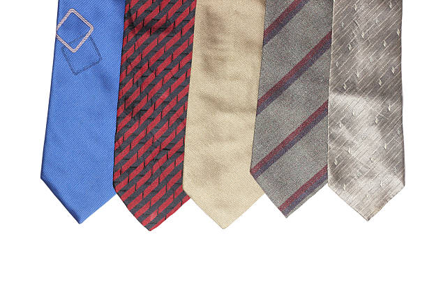 istock Colorful neckties isolated on white background. 523631123