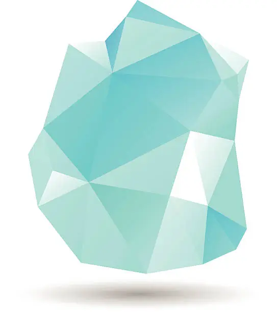 Vector illustration of Ice polygon