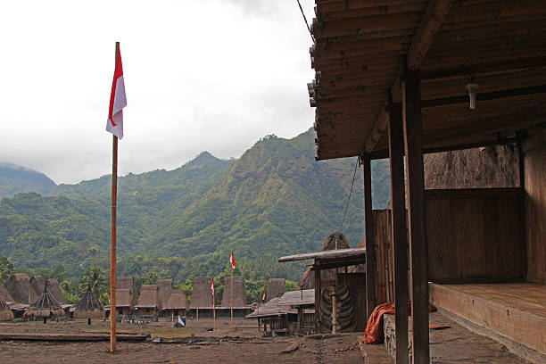 istock Indonesia: Gurusina Hill Tribe Village in Flores 523634603