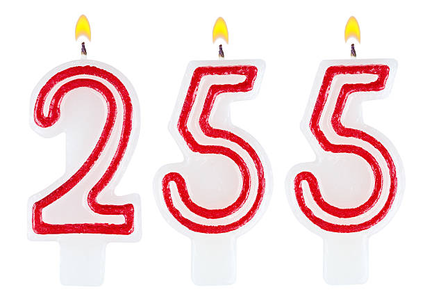 istock candles number two hundred fifty five isolated on white 523634761