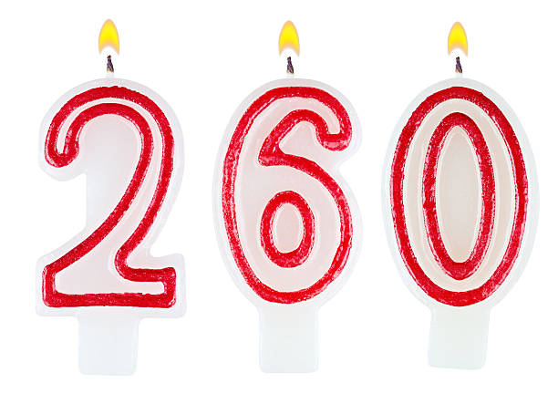 istock candles number two hundred sixty isolated on white background 523635535