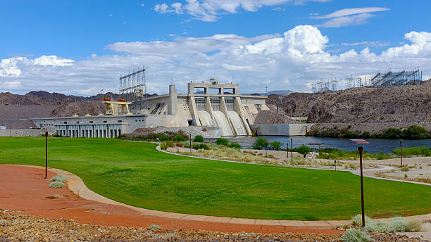 Davis Dam Power plant  - laughlin Nevada stock photo