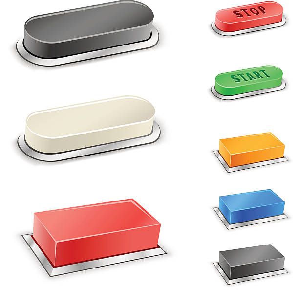 120+ Large Rectangle Button Stock Illustrations, Royalty-Free Vector ...