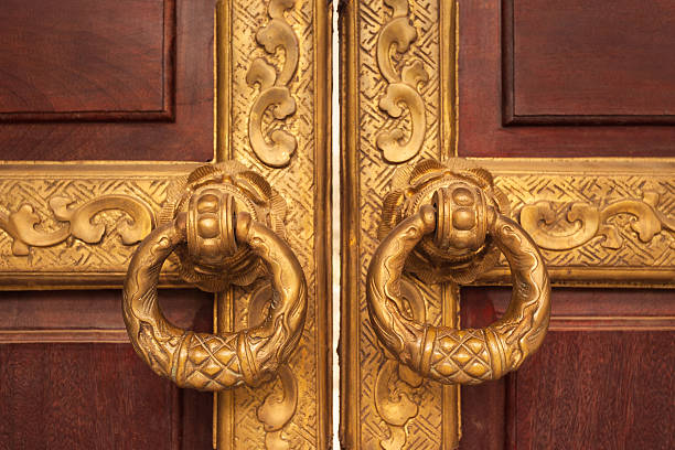 istock Golden door handles 523644665