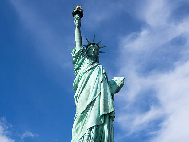 istock Statue Of Liberty With Skyline 523644987