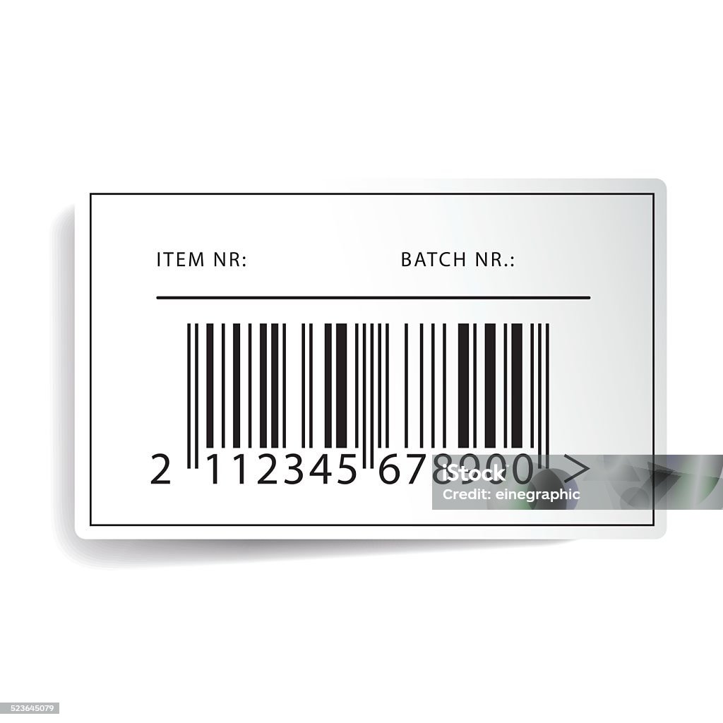Barcode Templates Example Barcode Label Template Vector Stock Illustration - Download Image Now ...