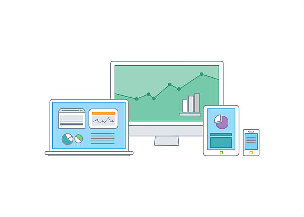 illustrations, cliparts, dessins animés et icônes de simple ligne illustration d'un ensemble de concept d'affaires moderne - archives file symbol organization