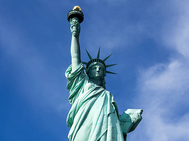 istock Statue Of Liberty With Skyline 523645511