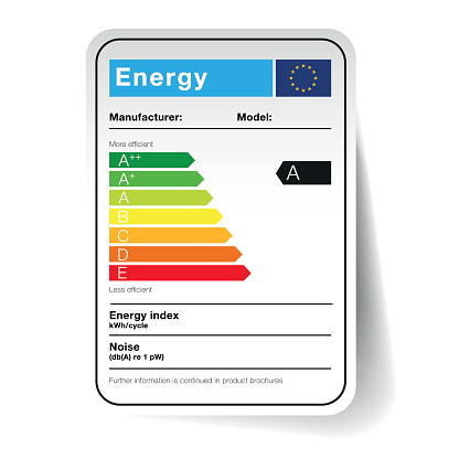 energy sticker -  classification in the form of a sticker