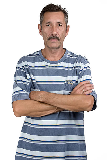 istock Image of the old man with arms crossed 523647617