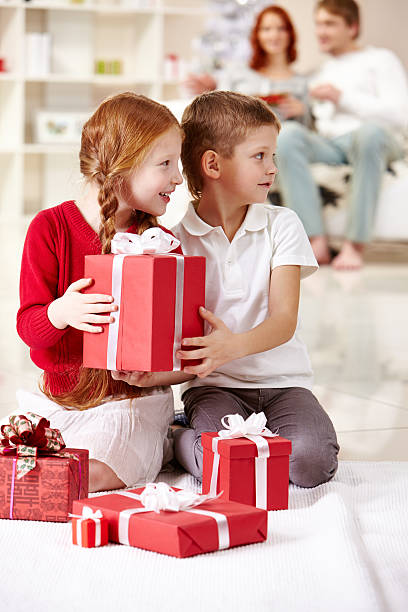 istock little children waiting for Santa 523647773