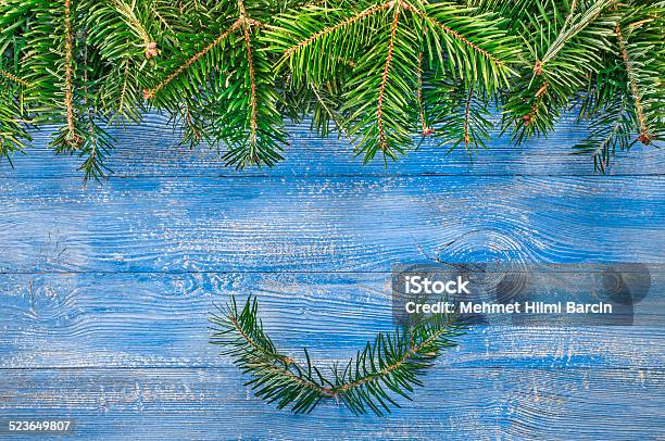 Christmas Decoration Stock Photo - Download Image Now - Backgrounds, Blank, Blue