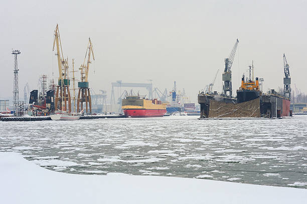 istock Ship to dock at the shipyard in Gdynia Poland 523649899