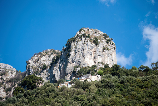 Building on the rock in Amalfi coast