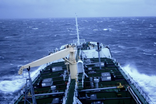 oil tanker sailing