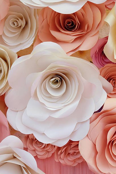 istock Paper flower in room 523650967