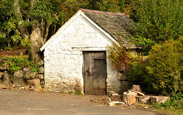 istock Old small village in Wales. 523651611